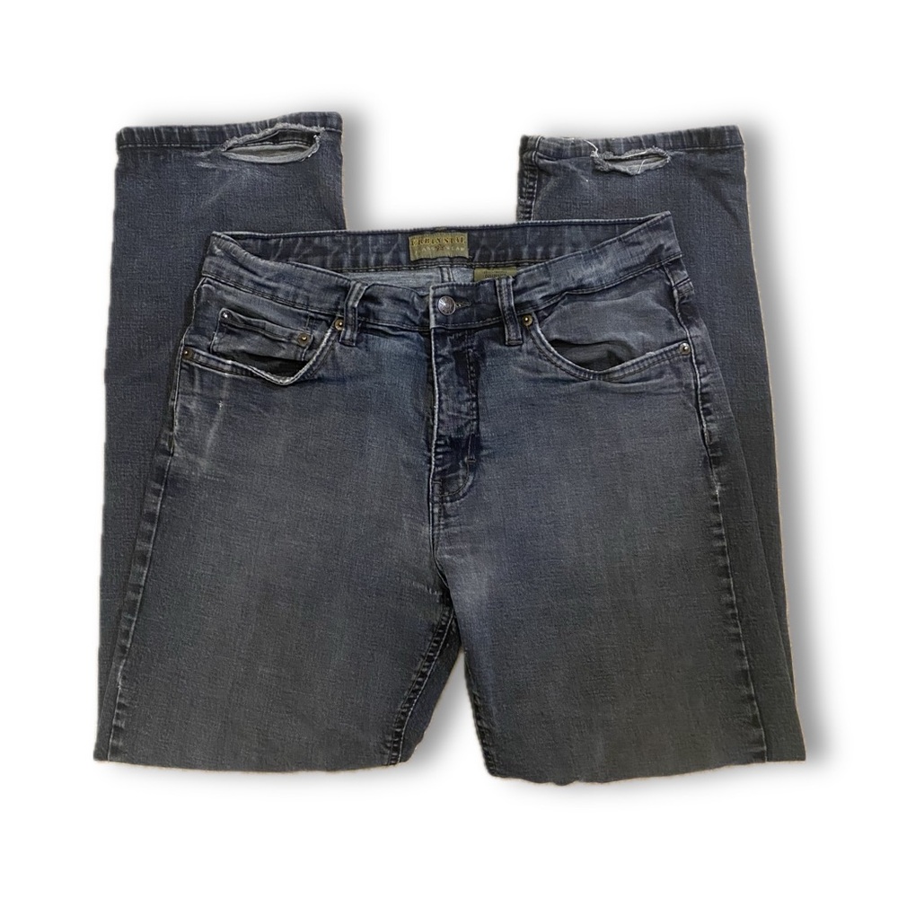 urban star jeans wear washed navy baggy blue jean